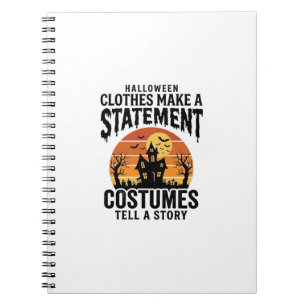 Carnet Déclaration de costume d'Halloween Design de chemi