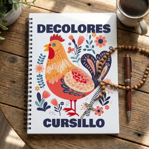 Carnet DeColores Cursillo Art Populaire Coq Chrétien