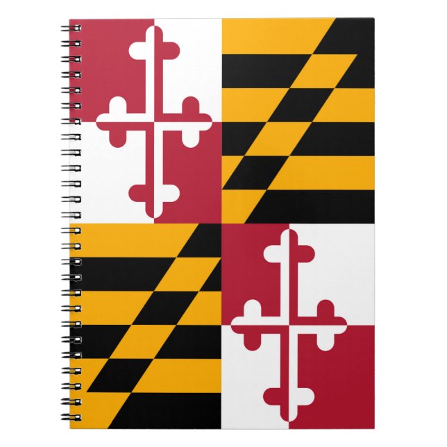 Carnet Décor du drapeau de l'État du Maryland (Devant)