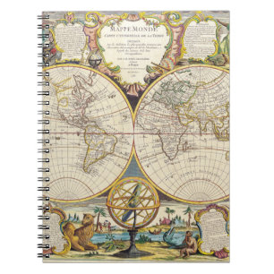 Carnet décoratif Monde Globe