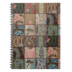 Carnet Découpe à patchwork, texture 3D.