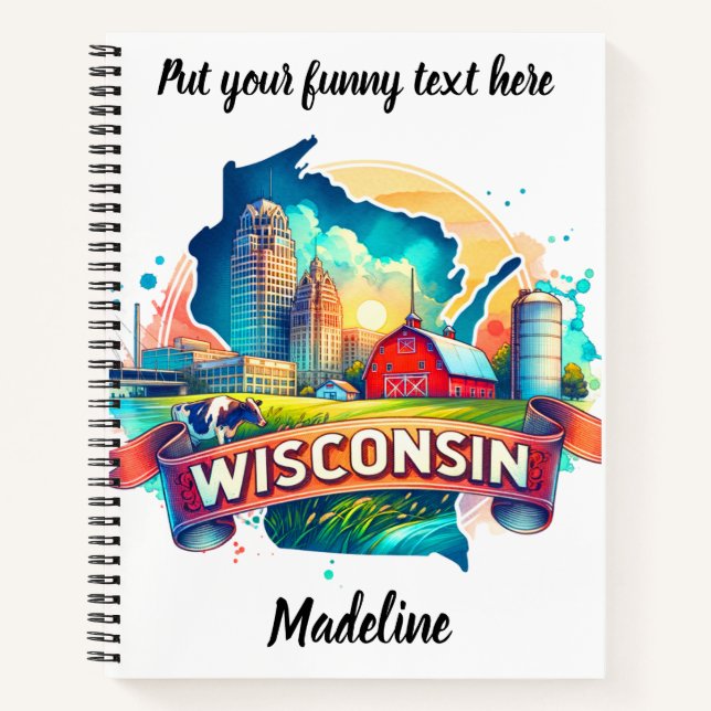Carnet Découverte des fermes et des toits du Wisconsin (Devant)
