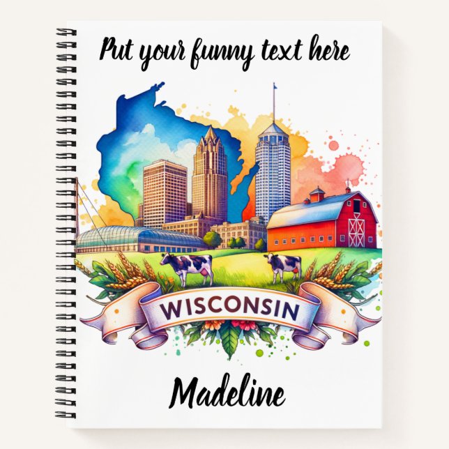 Carnet Découvrez le charme pittoresque du Wisconsin ! (Devant)