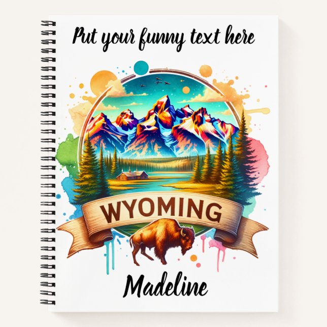 Carnet Découvrez les paysages sauvages du Wyoming (Devant)