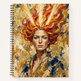 Carnet Déesse celtique du feu Brigid Art Fantastique à Fe