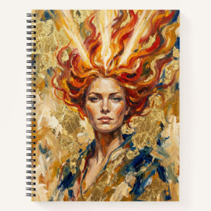 Carnet Déesse celtique du feu Brigid Art Fantastique à Fe