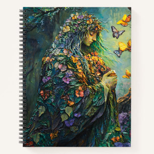 Carnet Déesse de la forêt enchantée avec papillons (3)