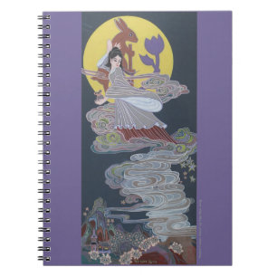 Carnet Déesse lapin et lune
