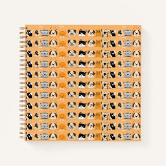 Carnet Défilé d'animaux de compagnie : Visages d'animaux 