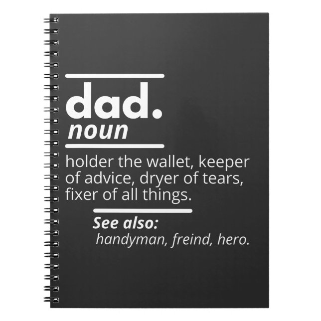 Carnet Définition de papa (Devant)