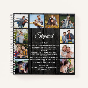 Carnet Définition de Stepdad avec 10 photos et noms perso