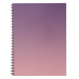 Carnet Dégradé rose et lilas, Ombre.