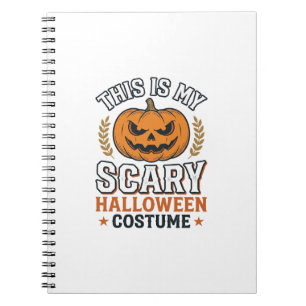 Carnet Déguisement Halloween Épouvantable Citrouille Vect