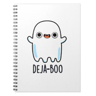 Carnet Deja Boo Cute Halloween Ghost Pun