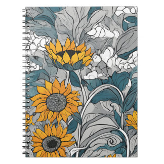 Carnet d'élégance tournesol - Artistic Floral Desi