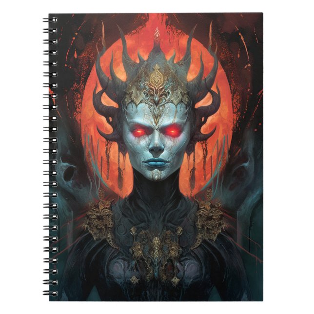 Carnet Demon Queen Dark Goddess Imaginaire Art (Devant)