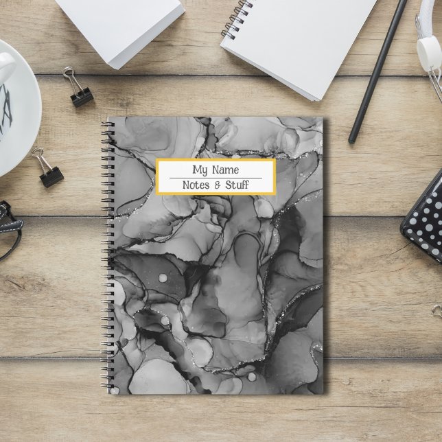 Carnet d'encre noire Abstrait (Créateur téléchargé)