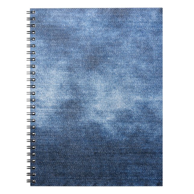 Carnet Denim Texture : Arrière - plan de tissu usé (Devant)