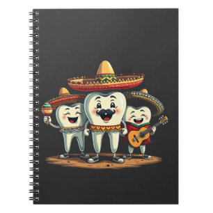Carnet Dentaire Floral Dentille Drôle Cinco De Mayo
