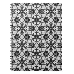 Carnet Dentelle antique - noir et blanc