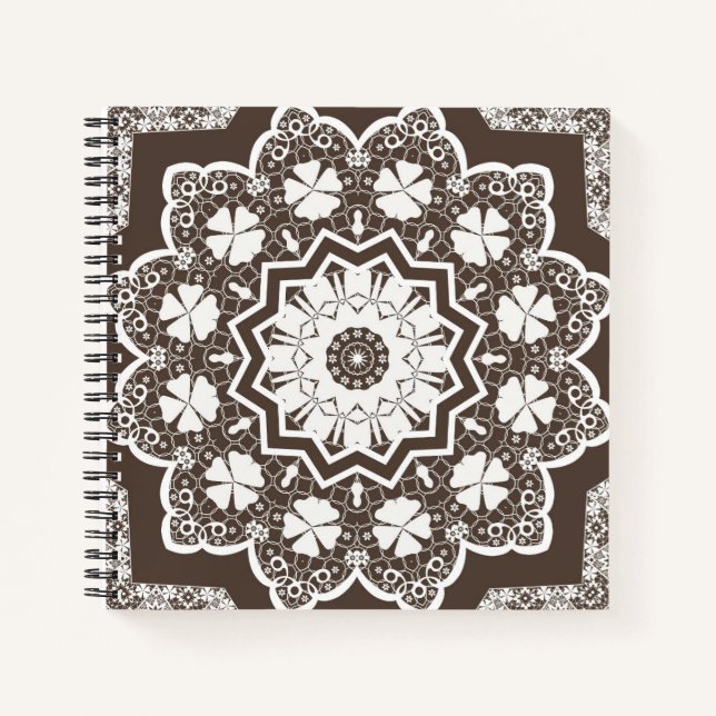 Carnet Dentelle blanche (Devant)