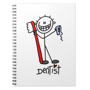 Carnet Dentiste en bonhomme allumette basique