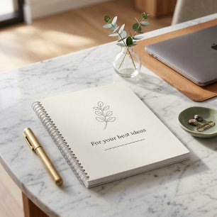 Carnet d'entreprise minimaliste pour employé