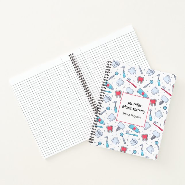 Carnet Dents et outils Motif dentaire (Intérieur)