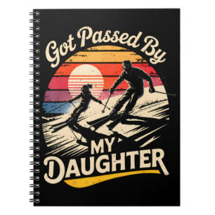 Carnet Dépassé par ma fille drôle de ski amateur de ski