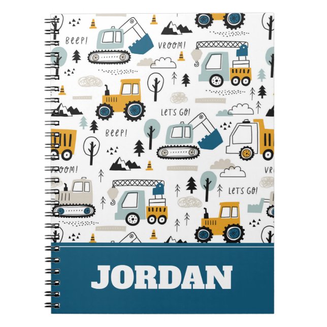 Carnet Déplaçons le Motif de véhicule (Devant)