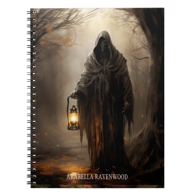 Carnet Déplaisant, Gothique Grim Reaper Halloween Horreur (Devant)