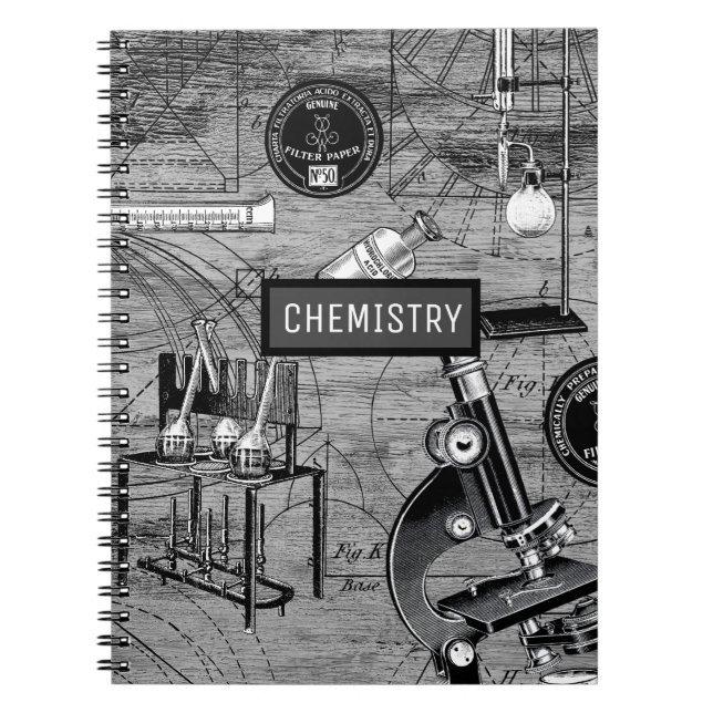 Carnet d'équipement de laboratoire de chimie Vinta (Devant)