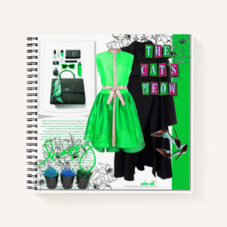 Carnet Derniers styles Mode Set Vêtements Art Blank
