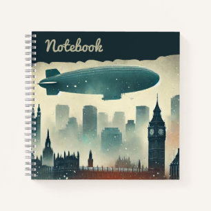 Carnet Déroulement au-dessus de Londres - Foggy Watercolo