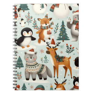 Carnet des animaux d'hiver