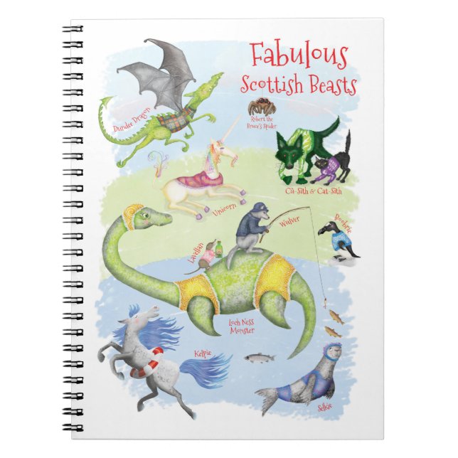 Carnet des bêtes écossaises fabuleux (Devant)