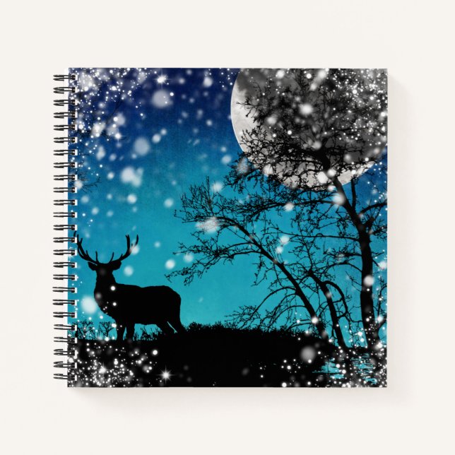 Carnet des bois et des cerfs d'hiver (Devant)