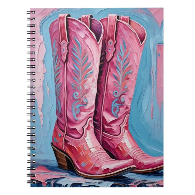 Carnet des bottes pour fille rose (Devant)