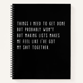 Carnet Des choses que je dois faire mais qui ne seront pr