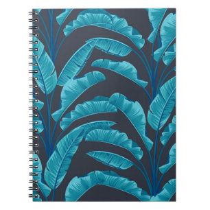 Carnet Des feuilles de bananes sans couture. motif tropic