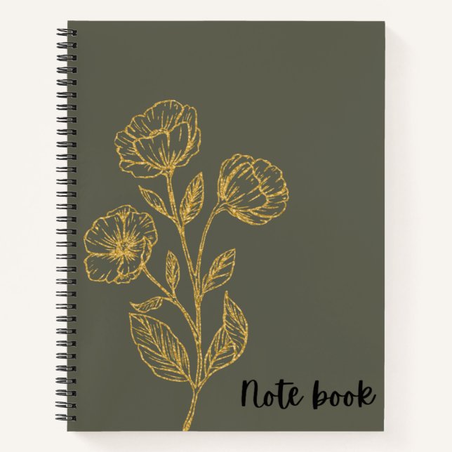 Carnet des fleurs d'or (Devant)