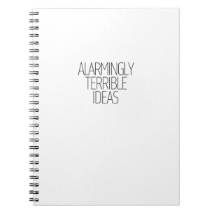 Carnet Des idées terribles et alarmantes