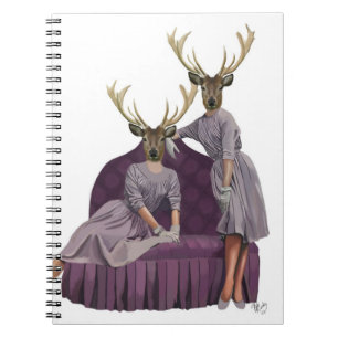 Carnet Des jumeaux de cerfs en robes violettes.jpg