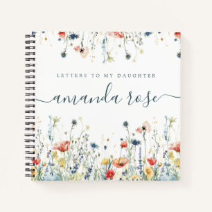 Carnet Des lettres vibrantes à ma fille pour l'éveil Fleu
