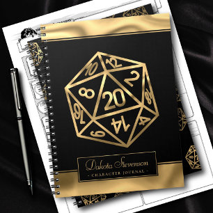 Carnet Dés RPG Caractère du joueur de table Imaginaire