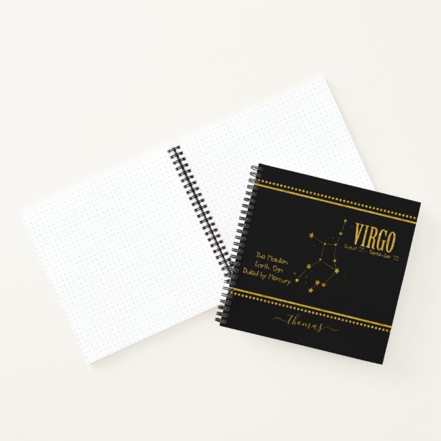 Carnet des signes Virgo Zodiac Star (Intérieur)