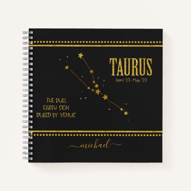 Carnet des signes Zodiac Star Taurus (Devant)
