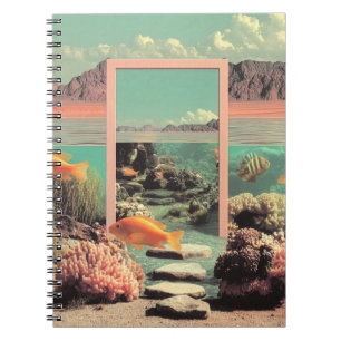 Carnet Désert Océan Surréaliste avec Porte