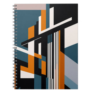 Carnet Design abstrait géométrique moderne en gras