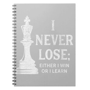 Carnet Design Classique D'Échecs, Je Ne Perds Jamais; Je 